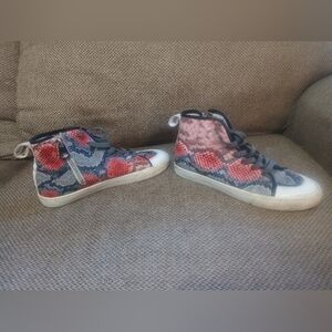 Vintage Havana Snakeskin High Top Sneakers Size 8